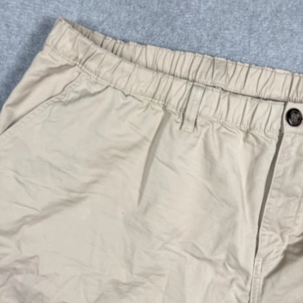 Chubbies 7 Originals Mens XXXL Khaki Tan Stretch Elastic Waist Chino Shorts